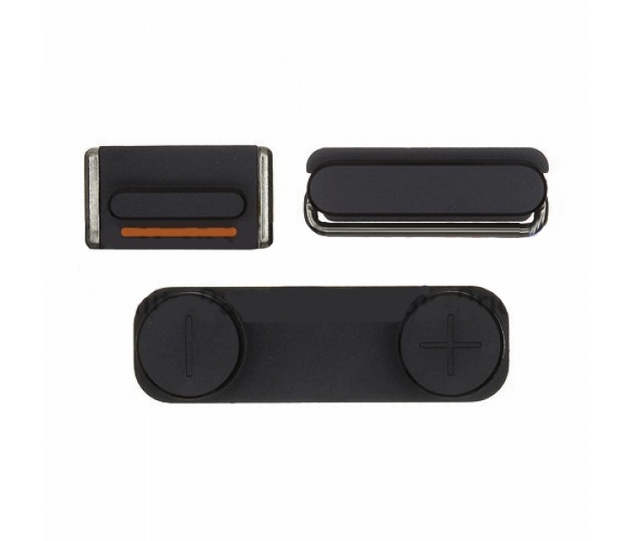 iPhone 5 Mute, Volume and Power Buttons- (Black)